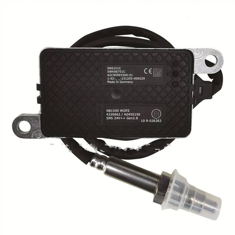 YPLVWSOYQ Stickoxid NOx Sensor Kompatibel Mit Cummins Motor-LKW-Autozubehör 4326862 5WK96751C 4326470 A045S156 Sensorsonde Stickstoff-Sauerstoff-NOx-Sensor 24 V SNS151C(5WK96751C) von YPLVWSOYQ