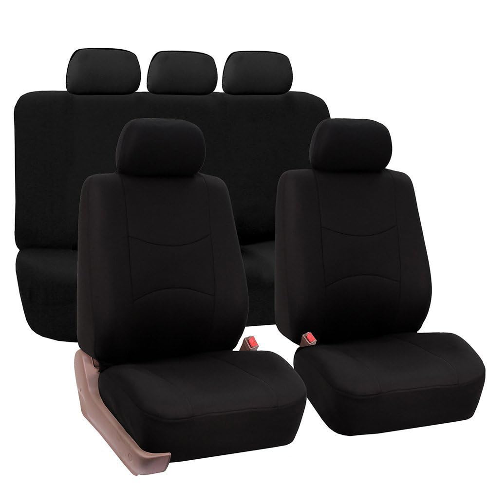 YPQNCO Autositzbezüge für Toyota Verso 5-Seats 2009-2011 2012 2013 2014 2015 2016 2017 2018, Sitzschoner Vorne Hinten Schonbezüge Auto Innenraum Zubehör,Black1 von YPQNCO