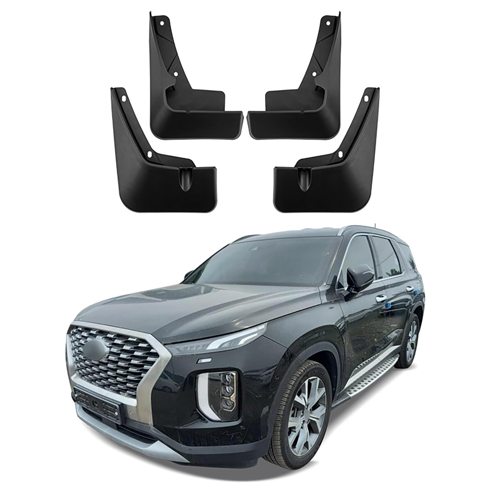 Kompatibel mit Hyundai Palisade 2019-2023, 4 Stück Autokotflügel, Spritzschutz, Schmutzfänger, Schutzbleche gegen Sand von YPSBBHD