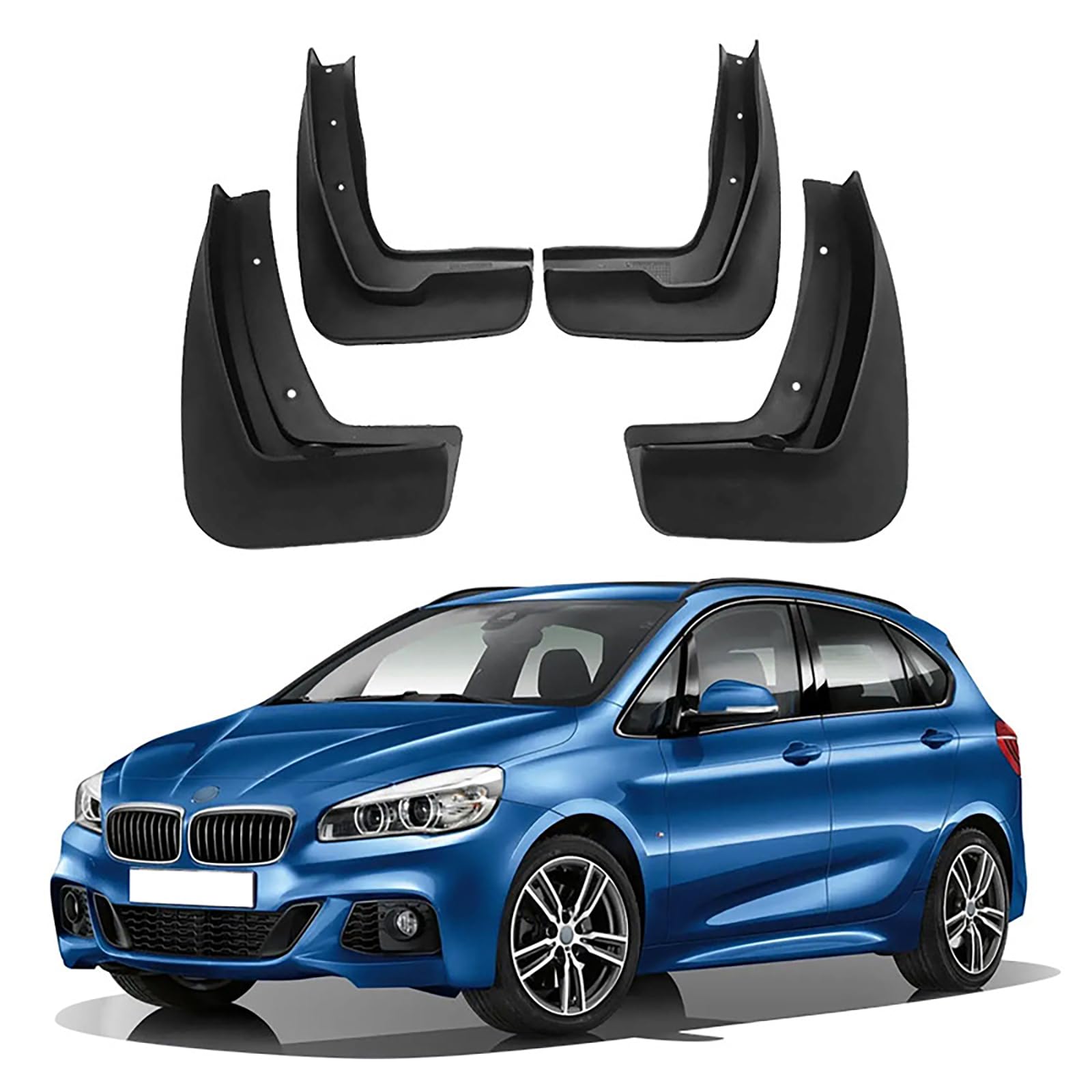 4 Stück Auto-Kotflügel vorn hinten, kompatibel für BMW 2 Series F22 F45 2015-2020, Kotflügel-Schmutzfänger, Spritzschutz, Radkotflügel, Autozubehör von YPSQQHD