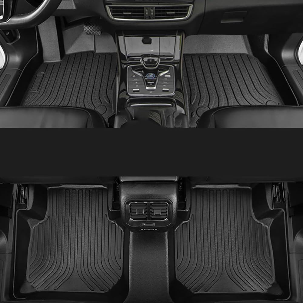 Auto Fußmatten für Audi front two rows Q5 e-tron 2022-2024 Nach Maß Allwetter wasserdichte rutschfeste Auto FußMatte Teppich Set Innenraumschutz ZubehöR von YPXHCZYJ