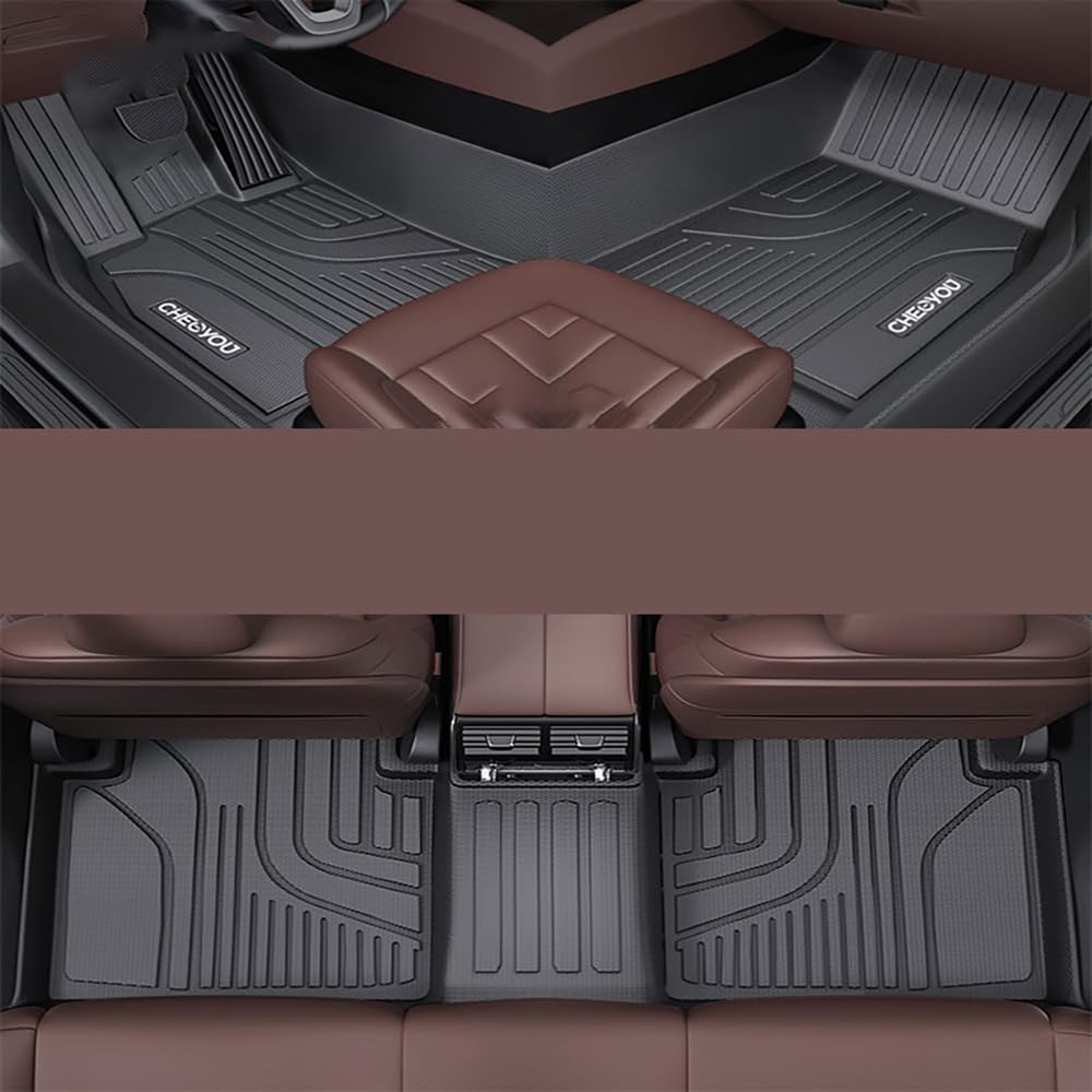 Auto Fußmatten für Volvo S60 2020-2023 2024 Nach Maß Allwetter wasserdichte rutschfeste Auto FußMatte Teppich Set Innenraumschutz ZubehöR von YPXHCZYJ