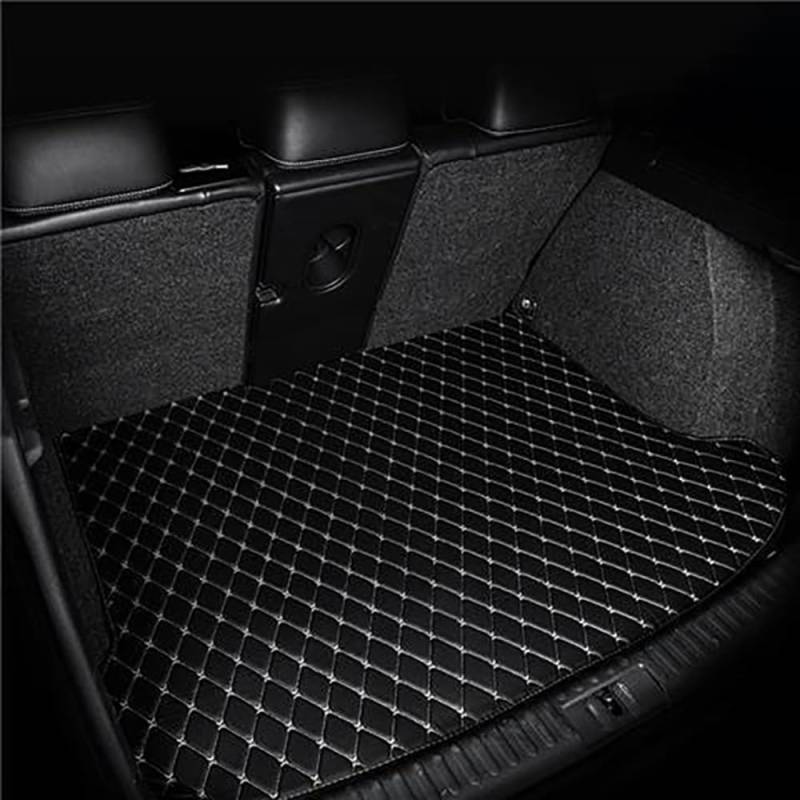Auto Leder Kofferraummatte für Volvo S60L 2020-2024 Kofferraum Schutzmatte rutschfest Wasserdicht Kofferraumwanne Interieur ZubehöR,Black Beige von YPXHCZYJ