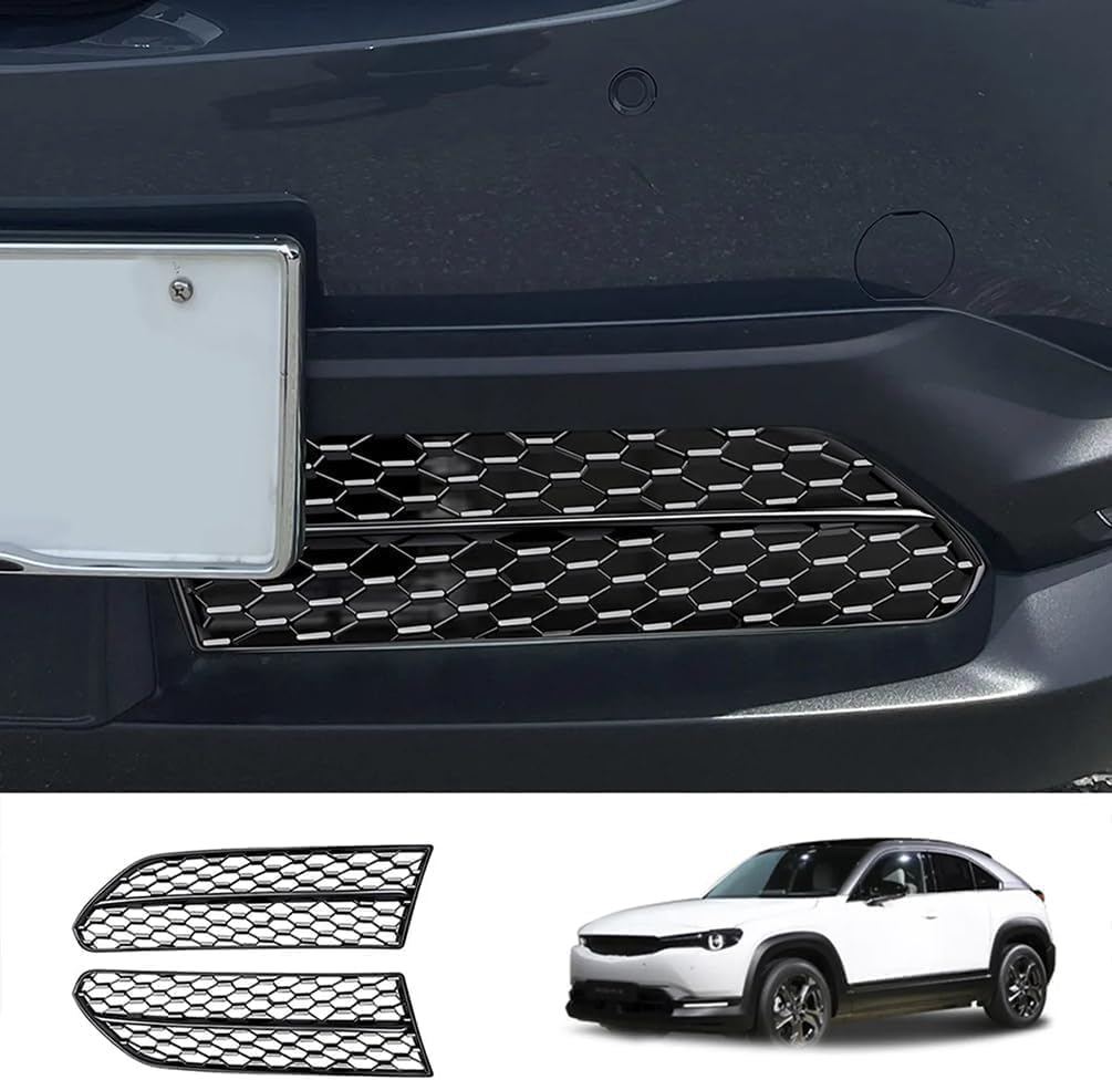 Kühlergrill Frontstoßstange refit Nierengitter front grille für Mazda MX30 MX-30 2022 2023, Auto Frontgrill Dauerhaft Front Grill Renngrill von YPZJXQXQ