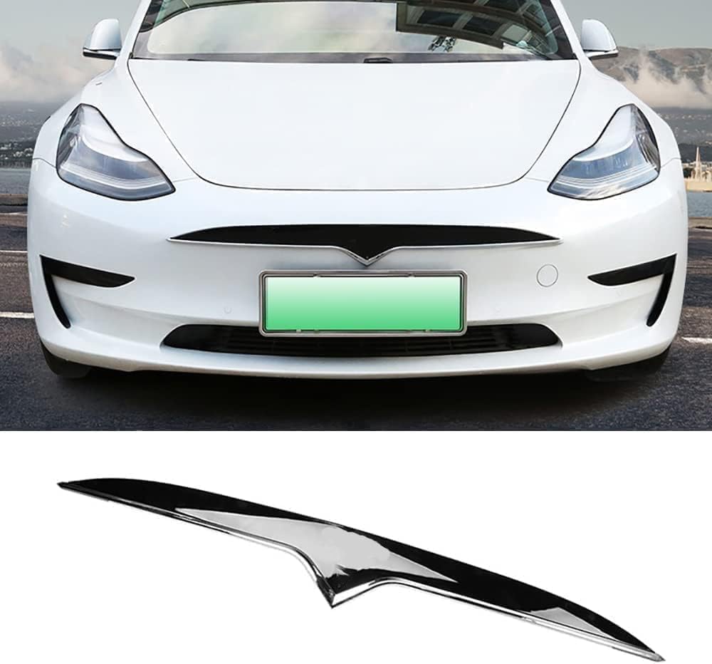 Kühlergrill Frontstoßstange refit Nierengitter front grille für Tesla Model 3, Auto Frontgrill Dauerhaft Front Grill Renngrill von YPZJXQXQ