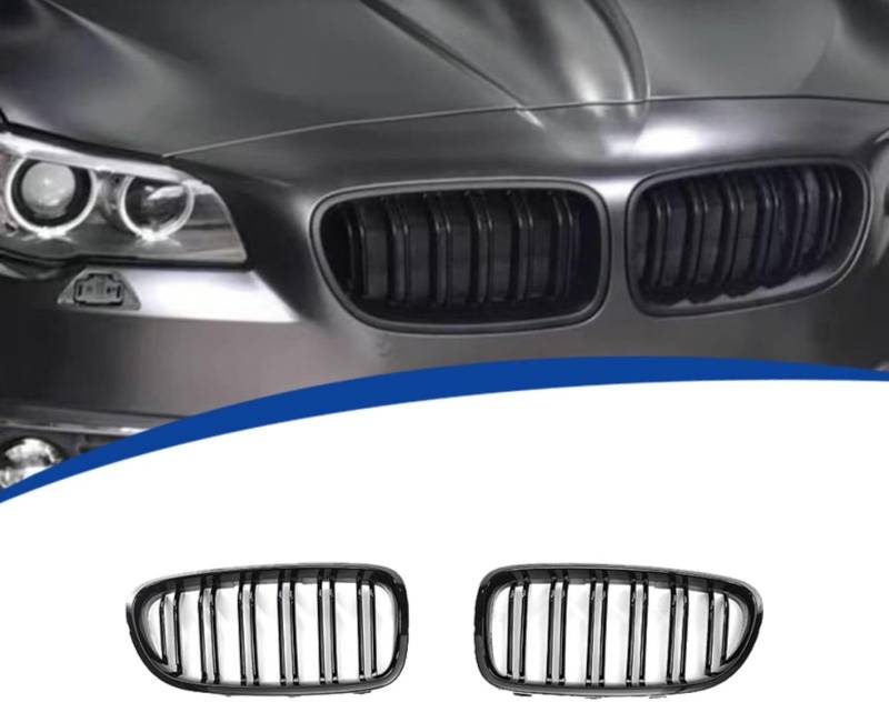 Kühlergrill Frontstoßstange refit Nierengitter für BMW 5 Series F10 2013 2014 2015 2016, Auto Frontgrill Dauerhaft Front Grill Renngrill von YPZJXQXQ