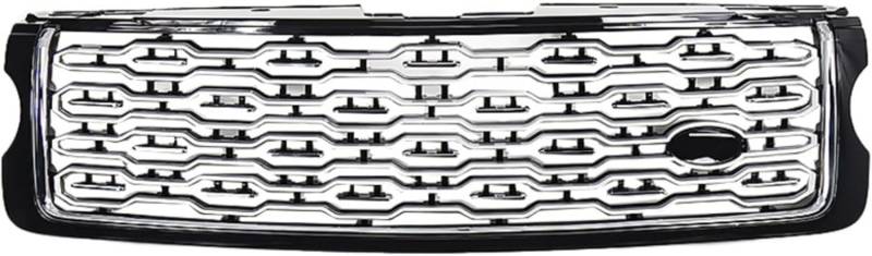 Kühlergrill Frontstoßstange refit Nierengitter für Land Rover Range Rover SVA 2013 2014 2015 2016 2017, Auto Frontgrill Dauerhaft Front Grill Renngrill,Silver von YPZJXQXQ