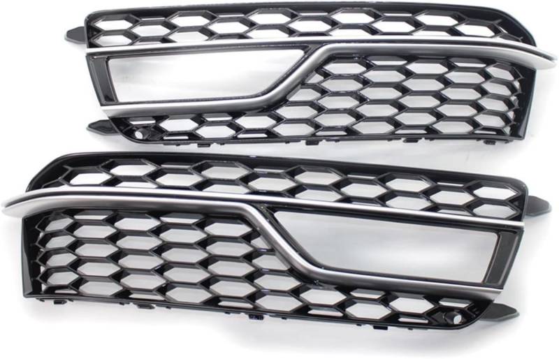 YPZJXQXQ Nebelscheinwerfergitter Für A&udi A5 S-Line S5 2013 2014 2015 2016 2017 8T0807681M Fog Light Grille, Nebelscheinwerfer Gitter Die Vordere Stoßstange,Chrome von YPZJXQXQ