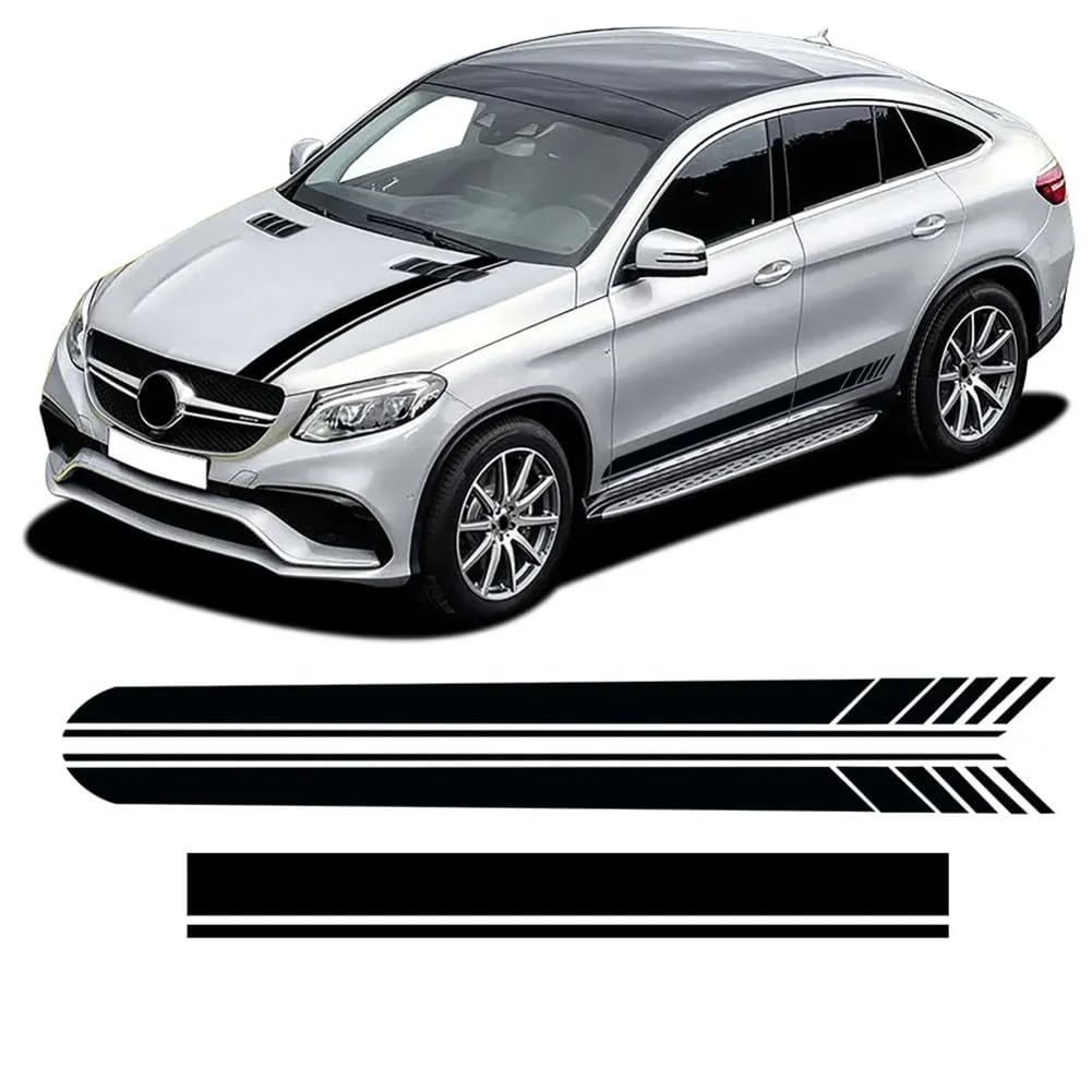 Edition 1 AMG Autohaubenabdeckung Aufkleber Seitenschwelleraufkleber, für Benz GLE Klasse W166 W167 C292 Coupé C167 V167 GLE53 GLE63 von YQSLYQS