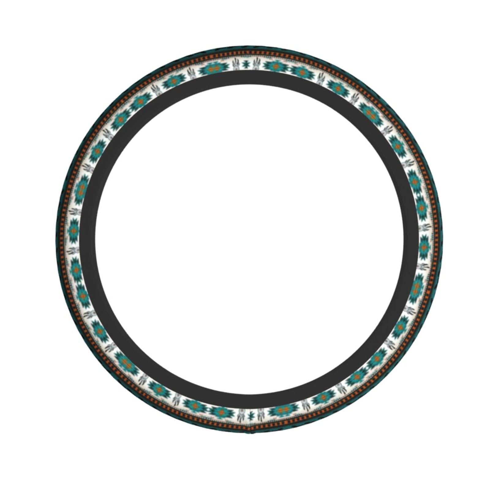 Universal-Lenkradbezug mit Pferdemotiv, passend für die meisten Fahrzeuge, Chloropren-Kautschuk-Material, leicht zu reinigen von YQTGBCED