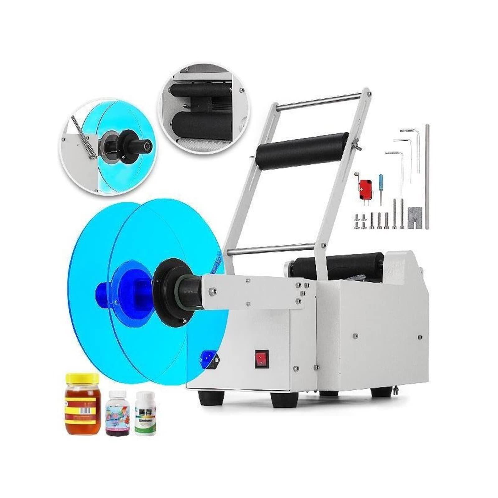 MT-50 Etikettenspender 50 W 50 Stück/min Etikettiermaschine for Verpacken von Metall-Kunststoff-Glasflaschen von YQVEOT