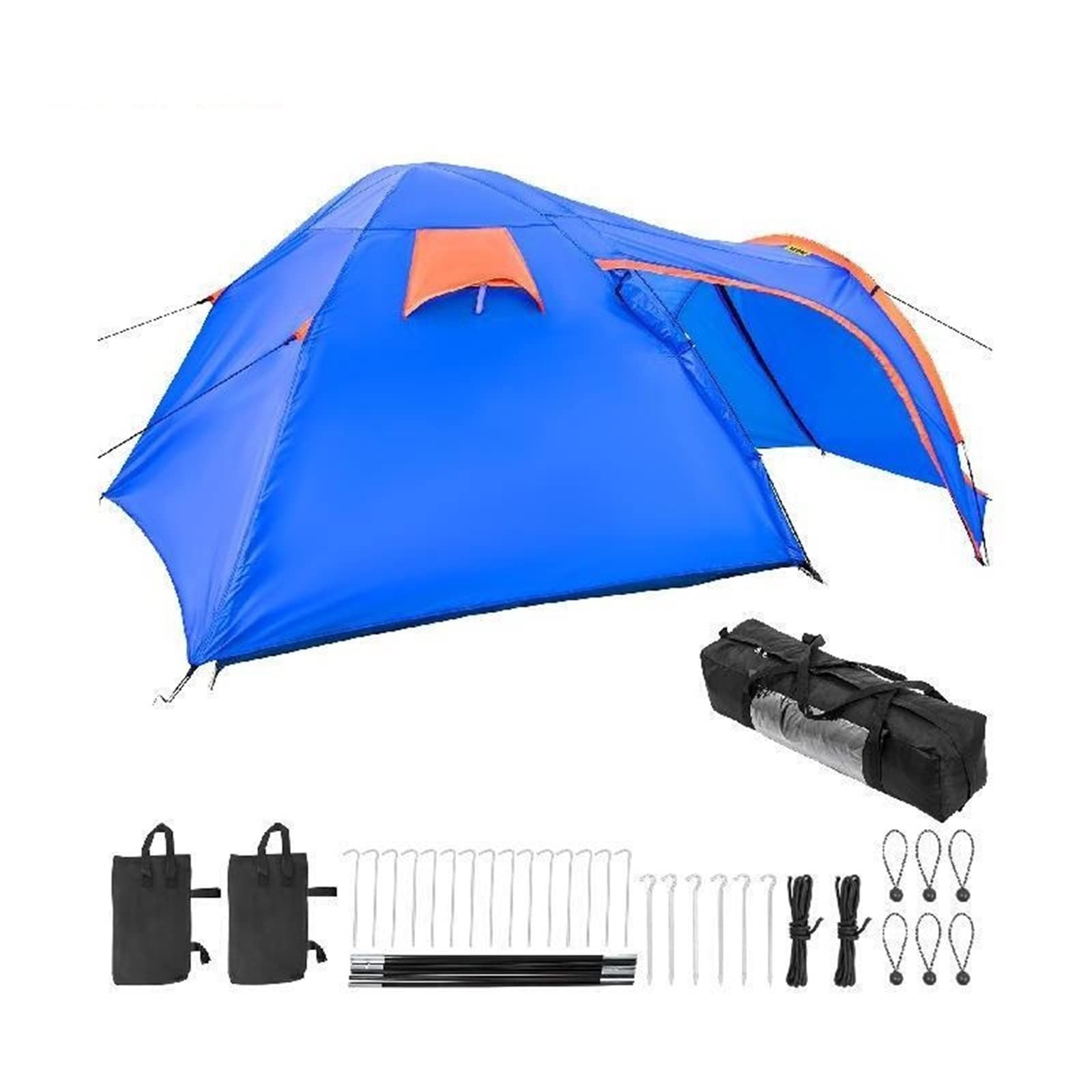 Motorradabdeckung, wasserdichtes Anti-UV-Campingzelt, geräumig for 2 Personen, mit Roller-Anschluss for Wandern, Angeln von YQVEOT