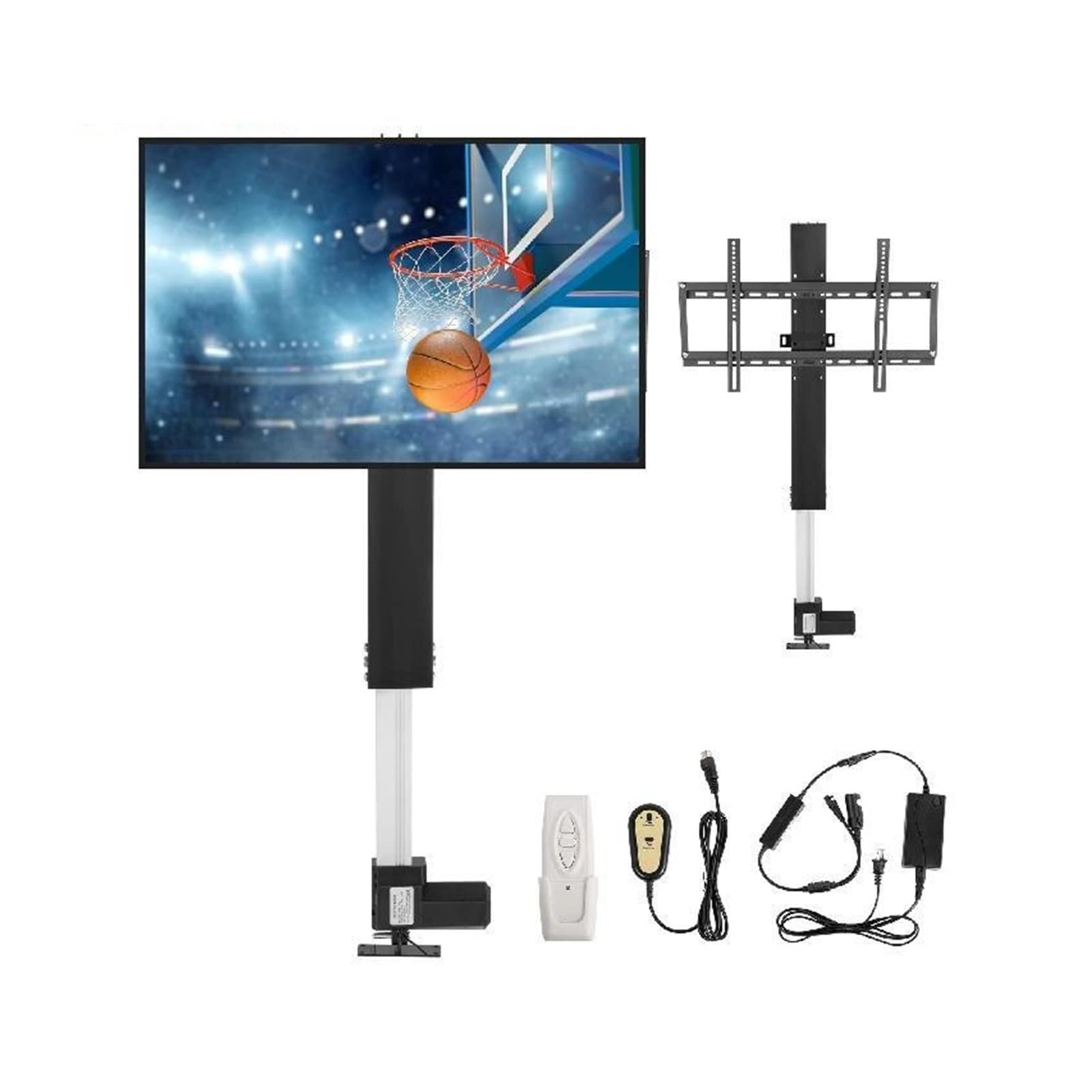 Remote TV Lift Motorisierter Schrank TV-Halterung Elektrischer Aktuator Hubsäule DC-Motor Höhenverstellbarer Plasma-LCD(32in 800mm Stroke) von YQVEOT