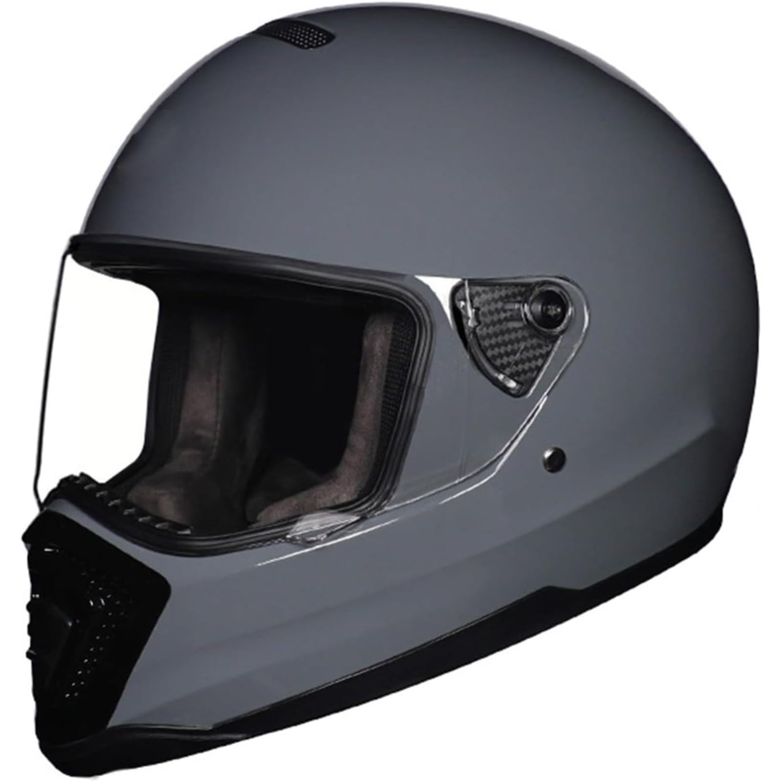 Integralhelm Motorradhelm, ECE-Geprüfter Motorradhelm, Integralhelm Für Männer Und Frauen, Scooter Retro Classic Crash Racing Helm A,L=59~60CM von YQWDWD