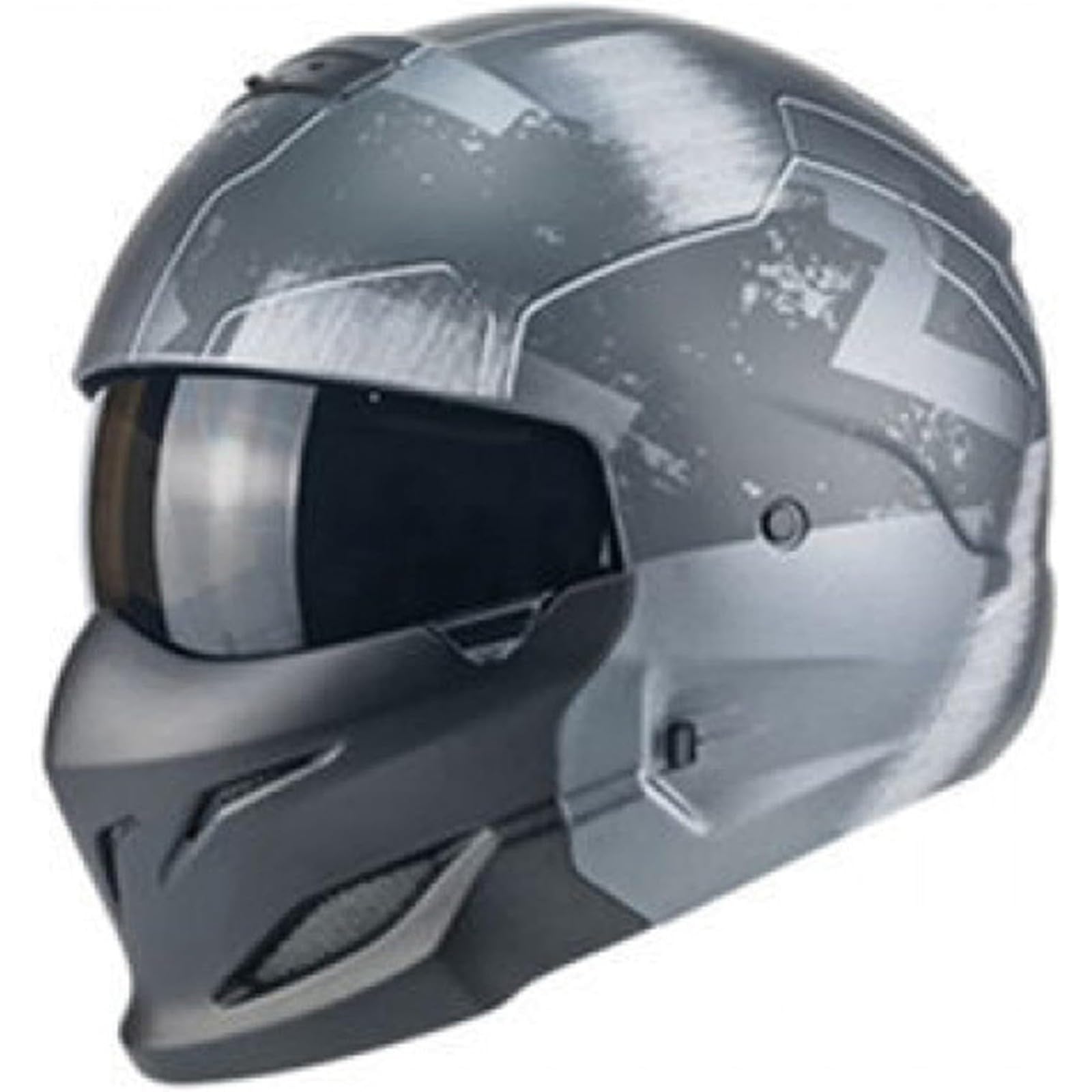 Modularhelme, DOT-Geprüfter Offener Integralhelm Für Motorradfahrer, Unisex, Für Erwachsene, Scooter, Streetbike, Cruiser D,L=57~58CM von YQWDWD