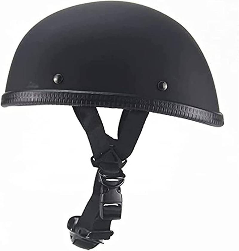 YQWDWD Motorrad-Halbhelm, Retro-Helm mit offenem Gesicht, Moped-Roller-Halbhelm, DOT-zugelassen für Männer und Frauen, Vintage-Lokomotiv-Motorrad-Halbschalenhelm A,M=(57~58CM) von YQWDWD