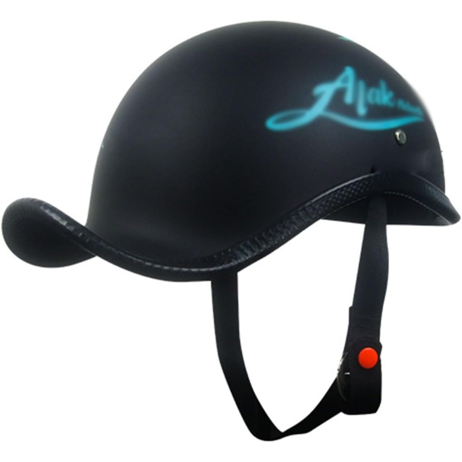 YQWDWD 3/4 Retro Halbhelm Jethelm, ECE Zertifizierung Halbschalenhelm Schnellverschluss Schnalle Retro Rollerhelm Offener Helm Sturzhelm Unisex Mofahelm B,M=57~58CM von YQWDWD