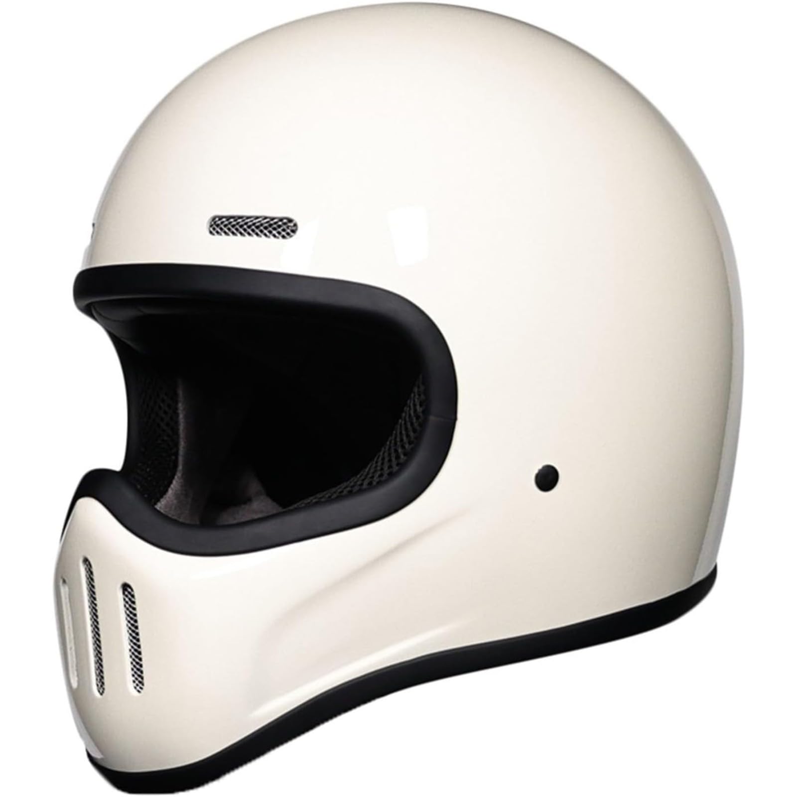 YQWDWD Leichter Fiberglas-Halbhelm Für Motorradfahrer Mit Herausnehmbarem Innenfutter, ECE-Geprüfter Vintage-Halbschalenhelm, Jethelm, Retro-Motorradhelm Mit Offenem Gesicht E,M=57~58CM von YQWDWD