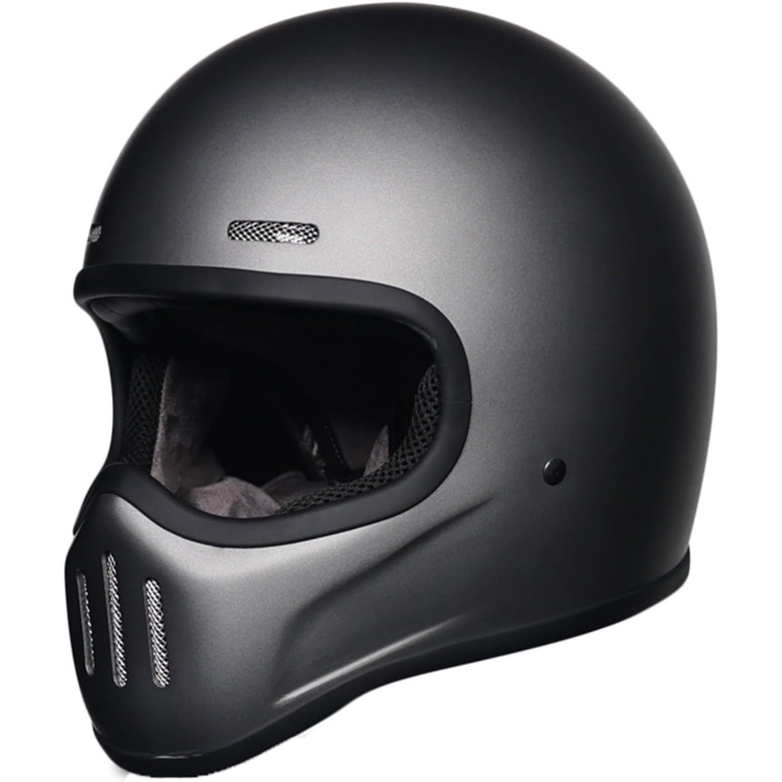 YQWDWD Leichter Fiberglas-Halbhelm Für Motorradfahrer Mit Herausnehmbarem Innenfutter, ECE-Geprüfter Vintage-Halbschalenhelm, Jethelm, Retro-Motorradhelm Mit Offenem Gesicht F,XL=61~62CM von YQWDWD