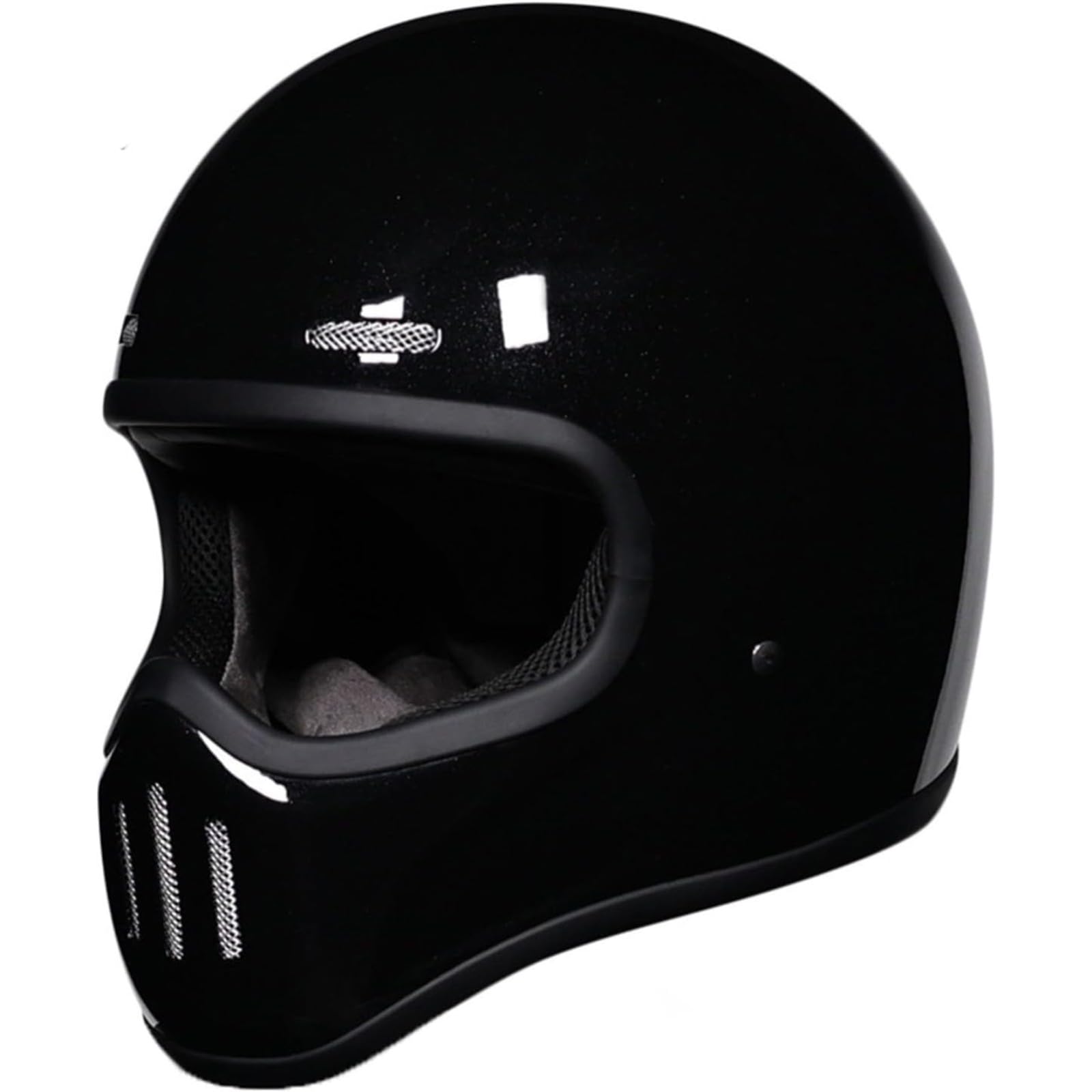 YQWDWD Leichter Fiberglas-Halbhelm Für Motorradfahrer Mit Herausnehmbarem Innenfutter, ECE-Geprüfter Vintage-Halbschalenhelm, Jethelm, Retro-Motorradhelm Mit Offenem Gesicht G,L=59~60CM von YQWDWD