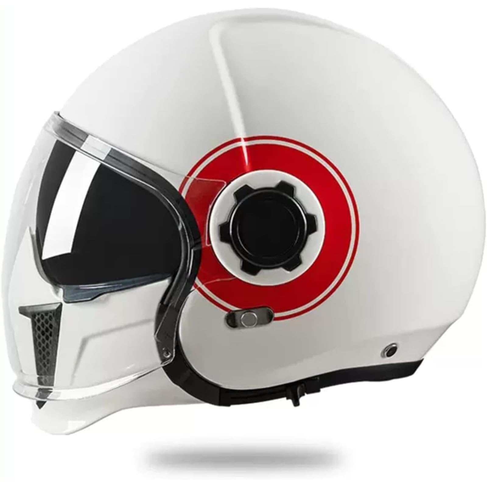 YQWDWD Modularer Motorrad-Jethelm, ECE-Zertifizierter Integralhelm Für Damen Und Herren, Integralhelme Für Motorradfahrer, Modularer Rollerhelm, Mopedhelm B,XXL=63~64CM von YQWDWD