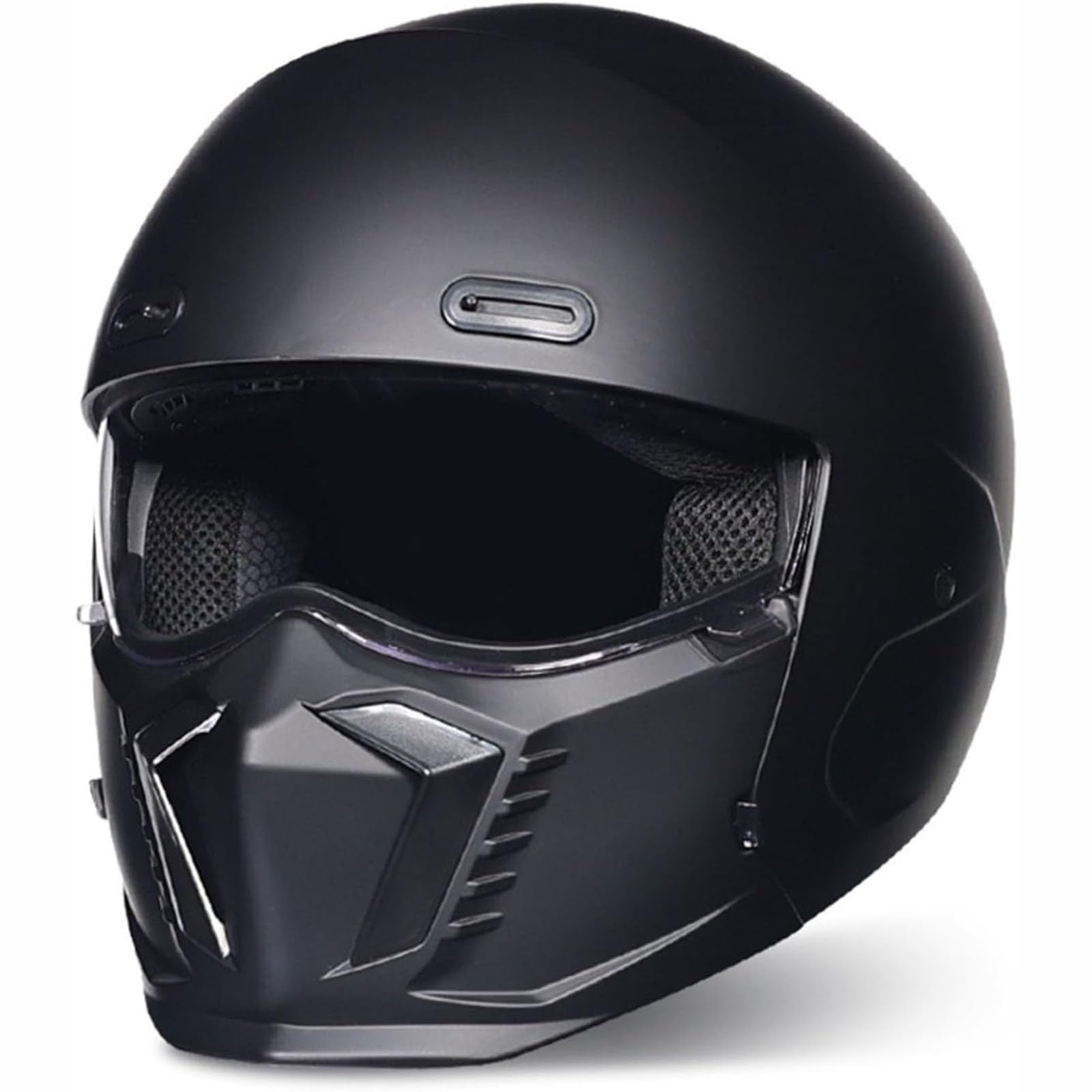 YQWDWD Motorradhelm, Jethelm, Rollerhelm Mit Sonnenblende, ECE-Geprüfter Jethelm Mit Abnehmbarem Kinnschutz B,3XL=65~66CM von YQWDWD