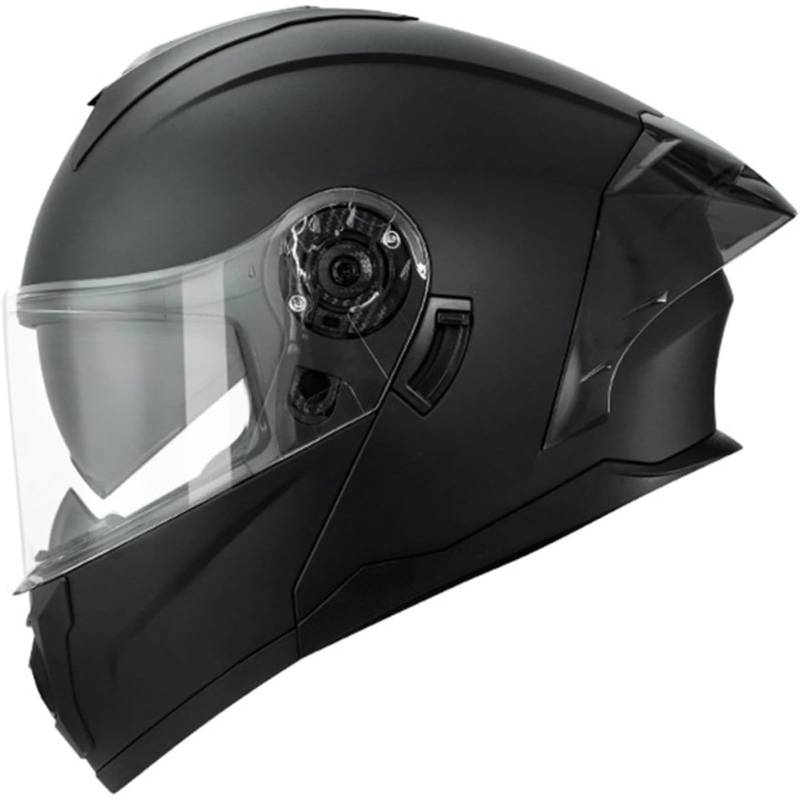 YQWDWD Motorradhelm Klapphelm, DOT/ECE-Zertifizierter Integralhelm Für Männer Und Frauen, Modularer Motorradhelm Mit Doppelvisier, Integrierter Moped-Scooter-Helm A,3XL=65~66CM von YQWDWD