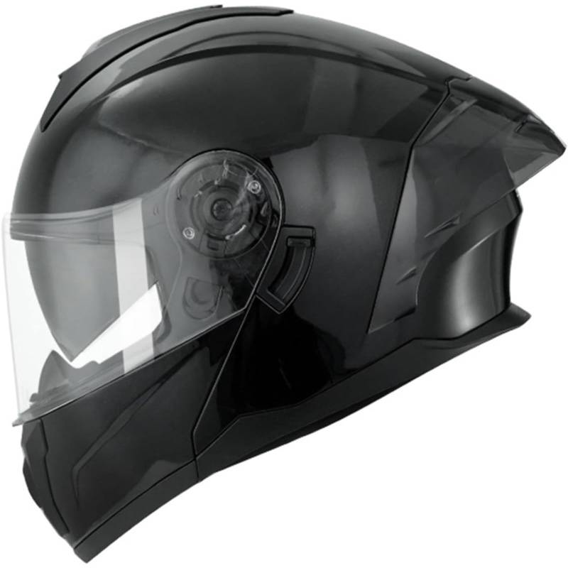 YQWDWD Motorradhelm Klapphelm, DOT/ECE-Zertifizierter Integralhelm Für Männer Und Frauen, Modularer Motorradhelm Mit Doppelvisier, Integrierter Moped-Scooter-Helm D,L=59~60CM von YQWDWD