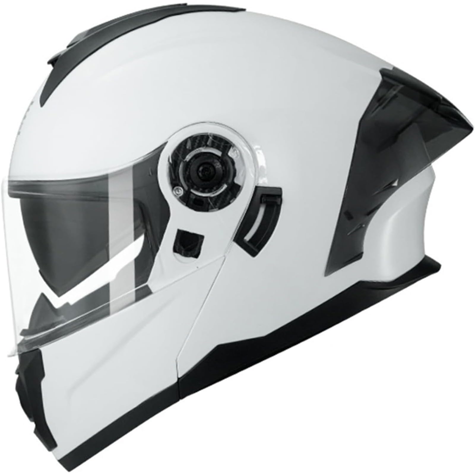 YQWDWD Motorradhelm Klapphelm, DOT/ECE-Zertifizierter Integralhelm Für Männer Und Frauen, Modularer Motorradhelm Mit Doppelvisier, Integrierter Moped-Scooter-Helm E,2XL=63~64CM von YQWDWD