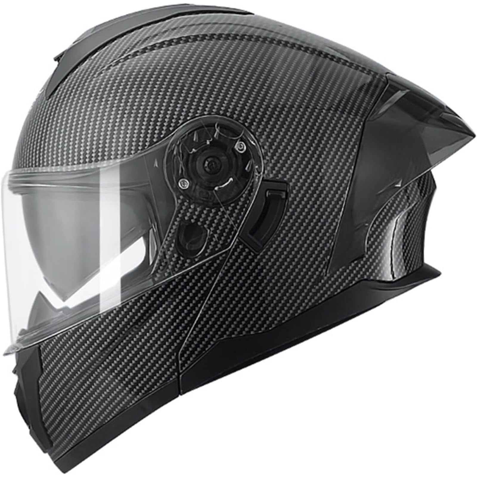 YQWDWD Motorradhelm Klapphelm, DOT/ECE-Zertifizierter Integralhelm Für Männer Und Frauen, Modularer Motorradhelm Mit Doppelvisier, Integrierter Moped-Scooter-Helm G,2XL=63~64CM von YQWDWD