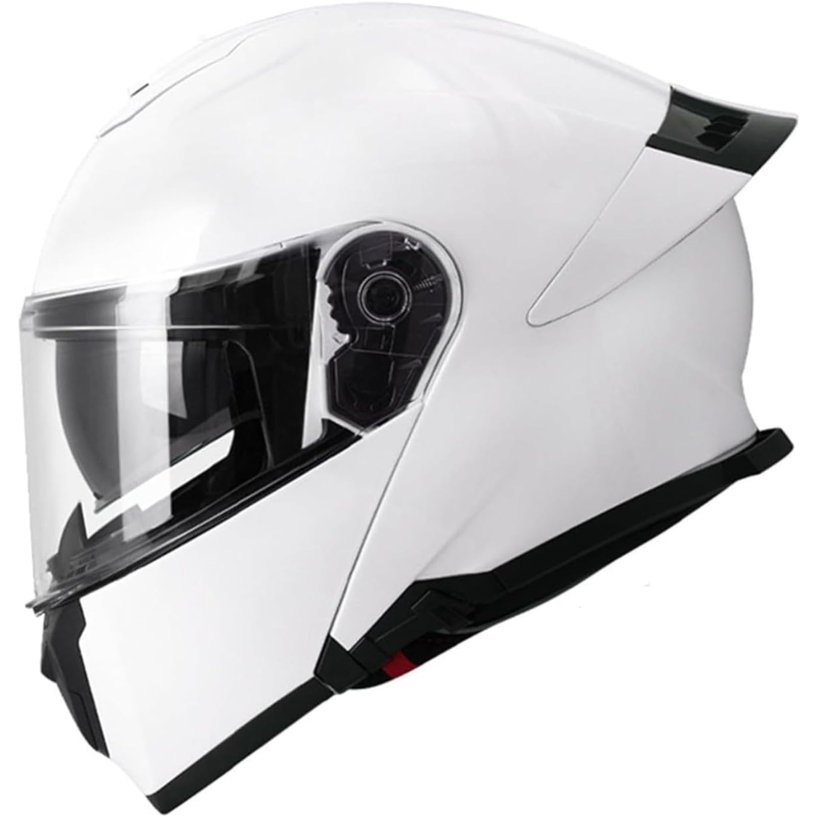 YQWDWD Motorradhelm Klapphelm, ECE-Zertifizierter Integralhelm Modularer Motorradhelm Mit Doppelvisier, Rollerhelm Sturzhelm Für Damen Herren D,L=59~60CM von YQWDWD