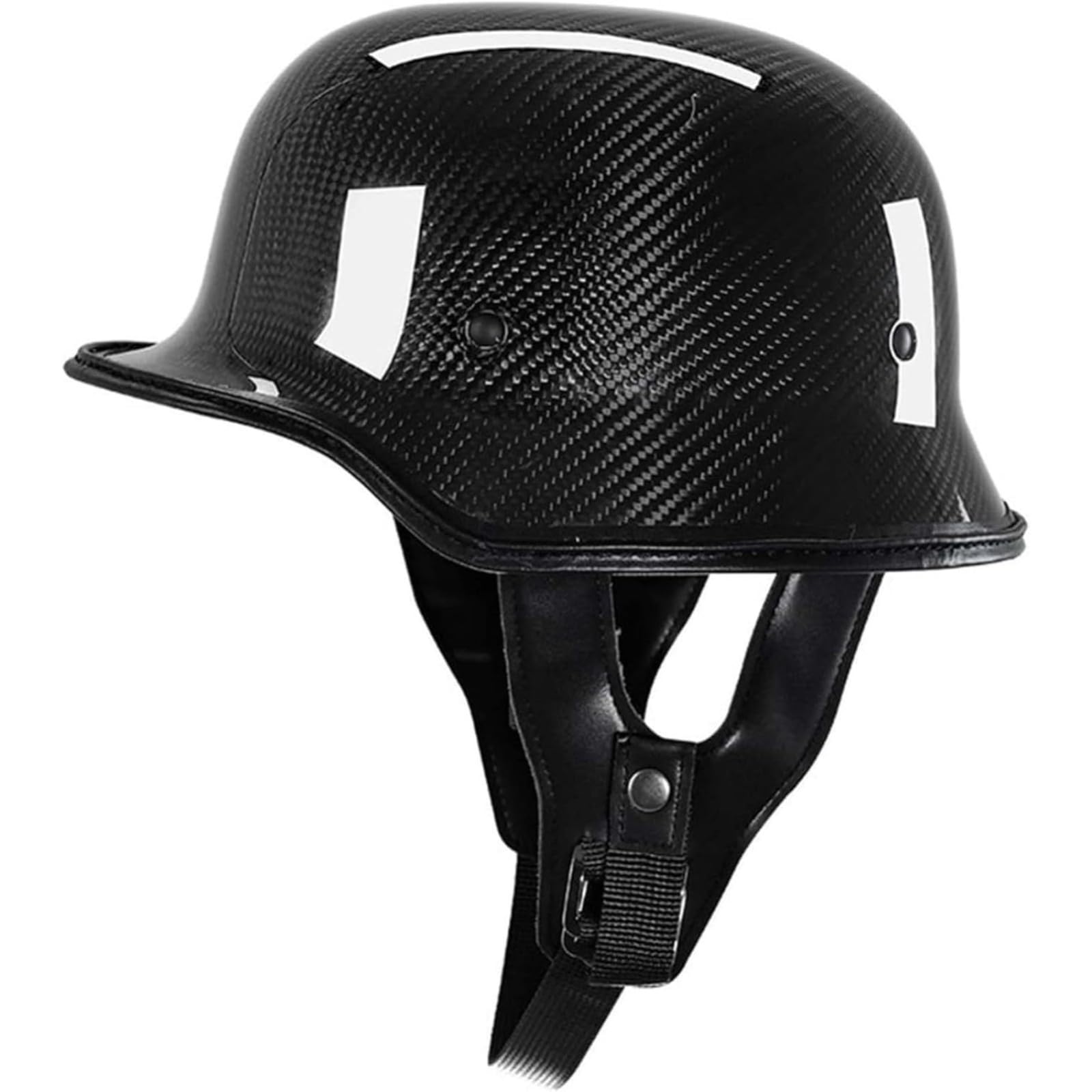 YQWDWD Motorradhelm Retro Motorrad Halbhelme, 3/4 Halbschalenhelm Mit Schnellverschlussschnalle Motorrad Halbhelm Brain-Cap Helm Für Scooter Cruiser D,L=59~60CM von YQWDWD