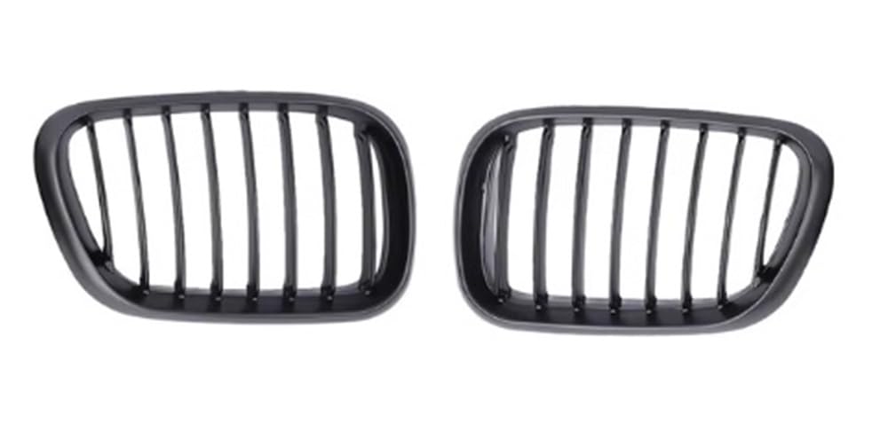 Auto Front Grill 1 Paar Auto-Front-Nieren-Kühlergrill-Haubengitter-Schutz für X5 E53 1999 2000 2001 2002 2003 Autozubehör Auto Front Nieren Kühlergrill von YQZGRD