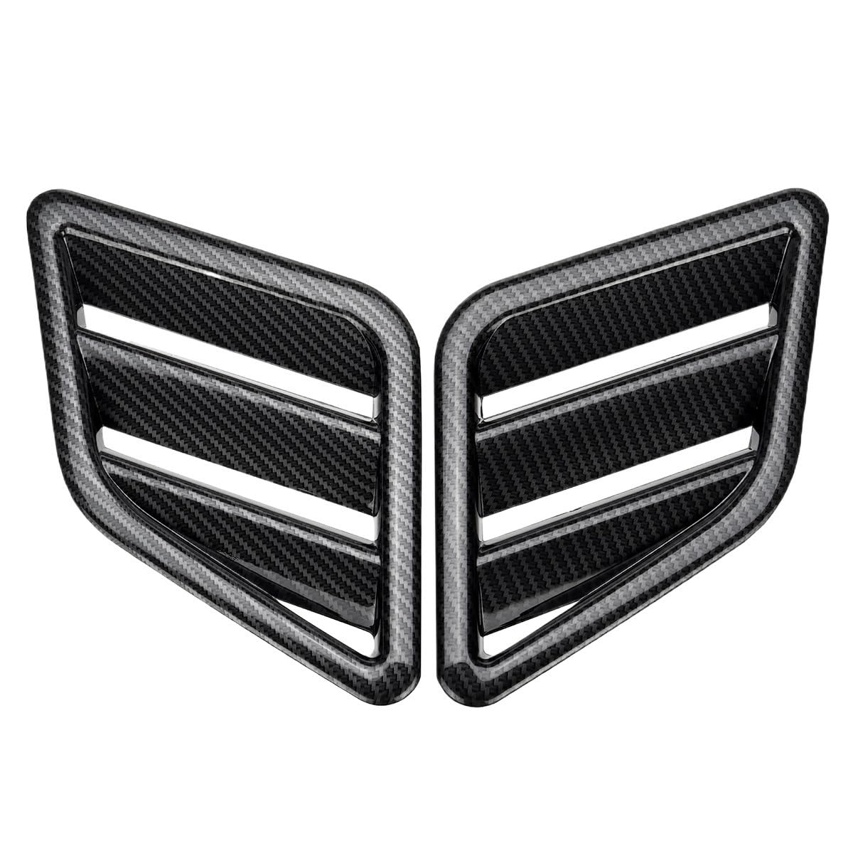 Auto Front Grill 1 Paar Auto Front Stoßstange Haube Vent Air Outlet Universal Grill Abdeckung Trim Für Vauxhall Für Mustang Für Focus für Fiesta Auto Front Nieren Kühlergrill von YQZGRD