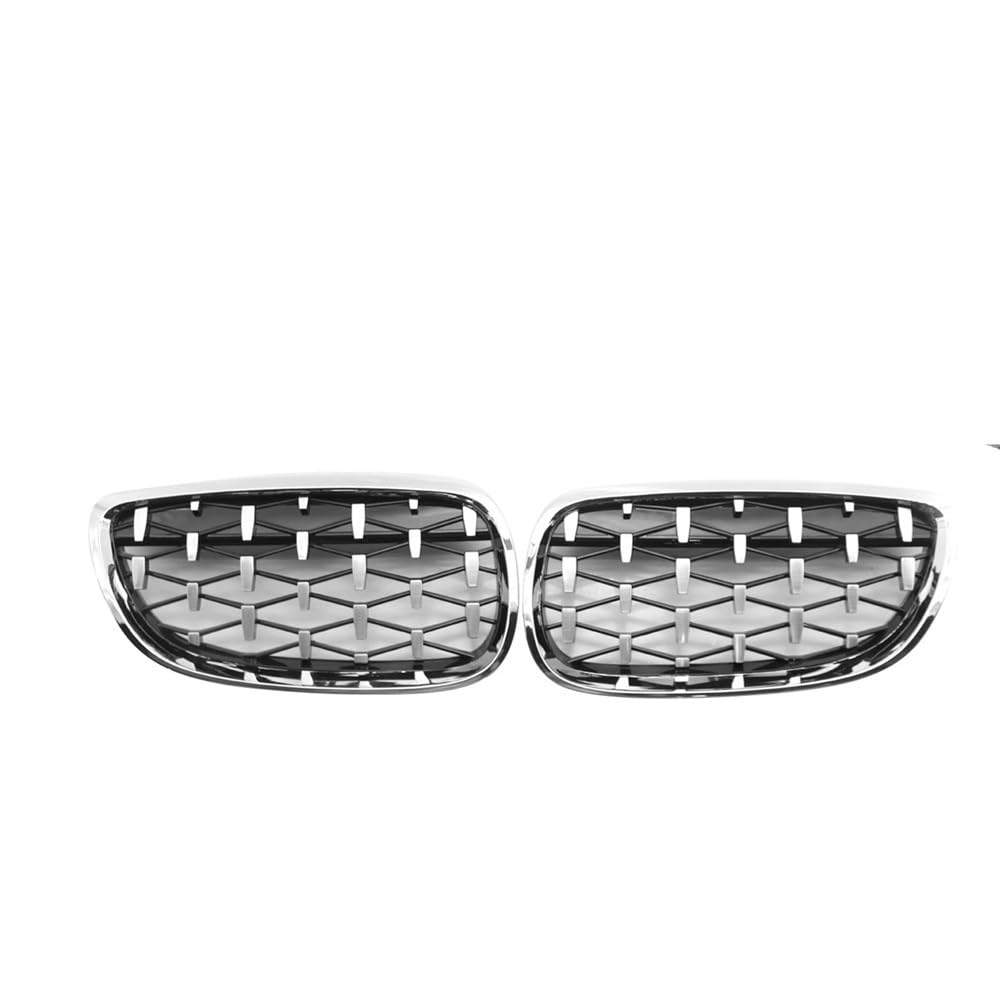 Auto Front Grill 2 Stück Frontstoßstangengitter glänzend schwarz Nierengrill für E92 E93 51137157277 51137157278 Diamond Nierengrill Ersatz Auto Front Nieren Kühlergrill von YQZGRD