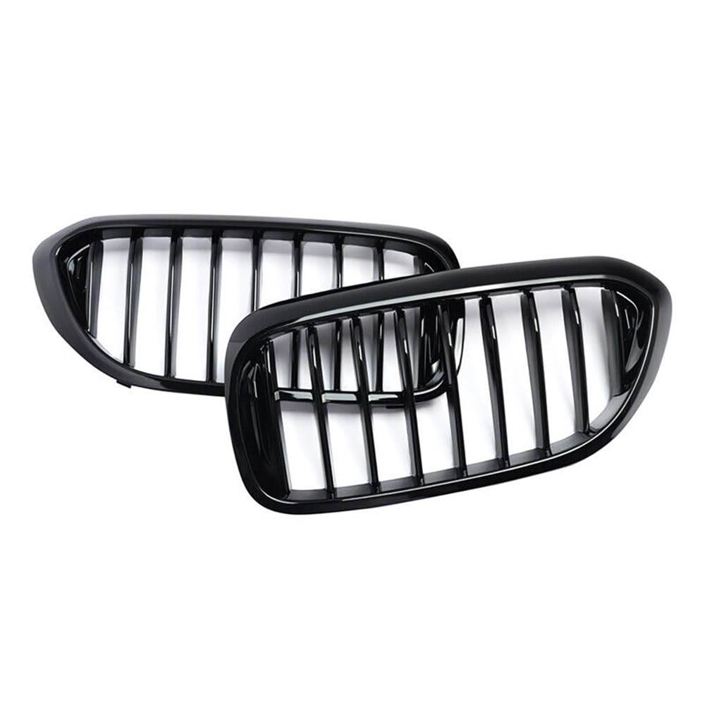 Auto Front Grill Auto Front Niere Grill Glanz Schwarz Doppel Lamellen Haube Grille Für 2017-2020 Für 5 Serie G30 G31 G38 außen Zubehör Auto Front Nieren Kühlergrill von YQZGRD