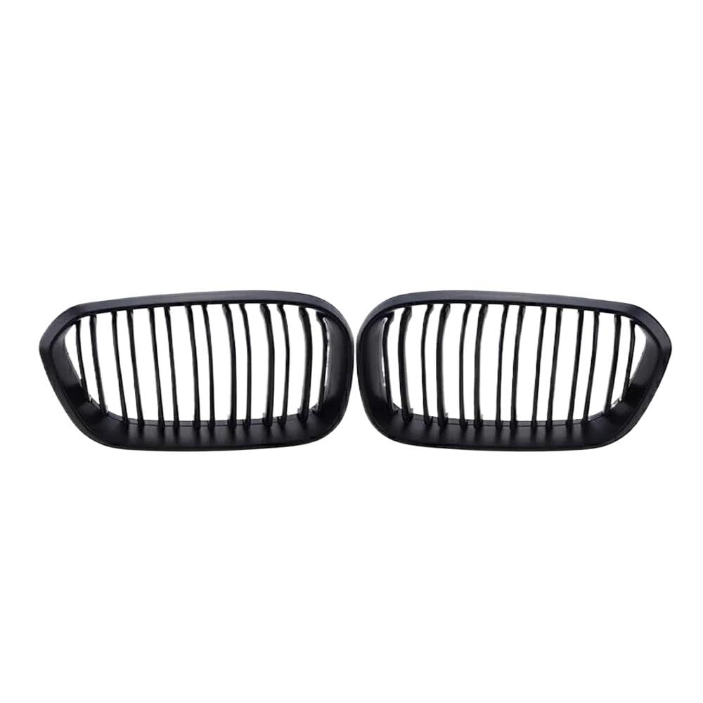 Auto Front Nieren Kühlergrill 1 Paar Frontgrills für 1er F20 F21 2012–2019, glänzend schwarz, Nierengrill, Ersatz-Frontstoßstangengrills von YQZGRD