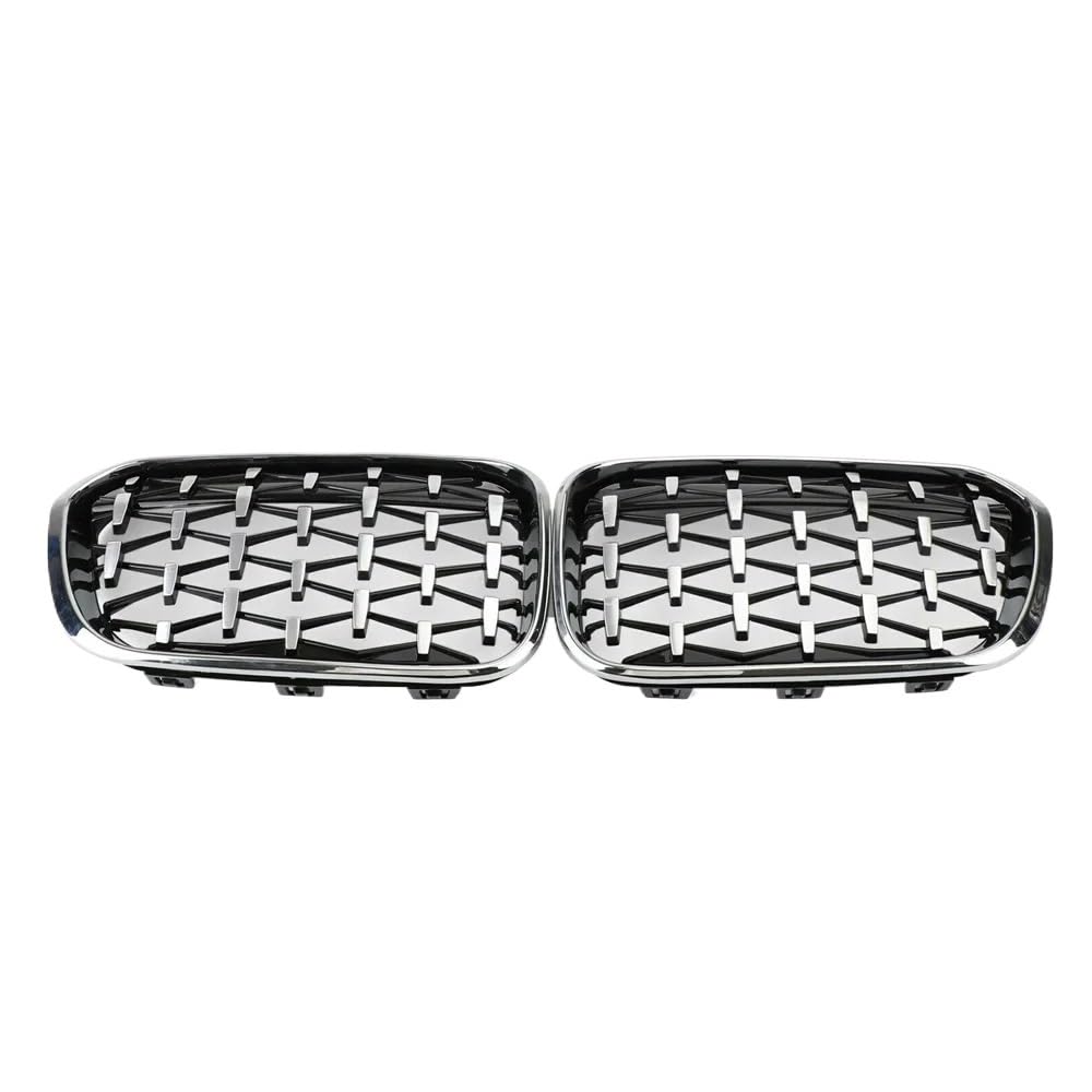 Auto Front Nieren Kühlergrill 1 Paar Frontgrills für 1er F20 F21 2012–2019, glänzend schwarz, Nierengrill, Ersatz-Frontstoßstangengrills von YQZGRD