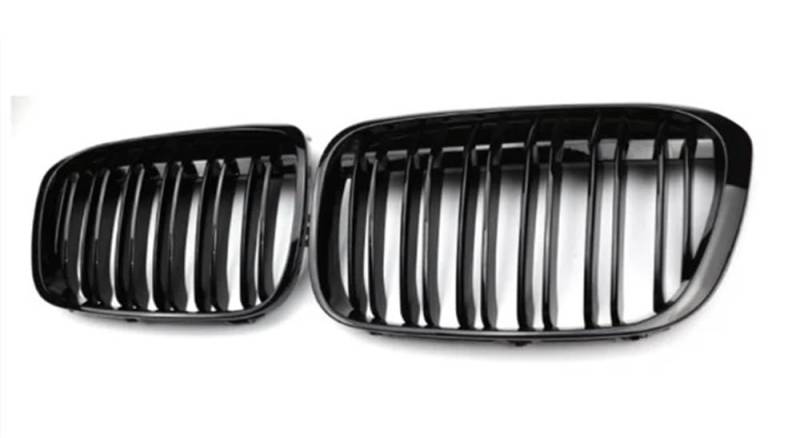 Auto Front Nieren Kühlergrill 1 Paar Frontgrills für X1 F48 2017–2019 glänzend Mattschwarz Nierengrill Auto-Frontstoßstangengitter von YQZGRD