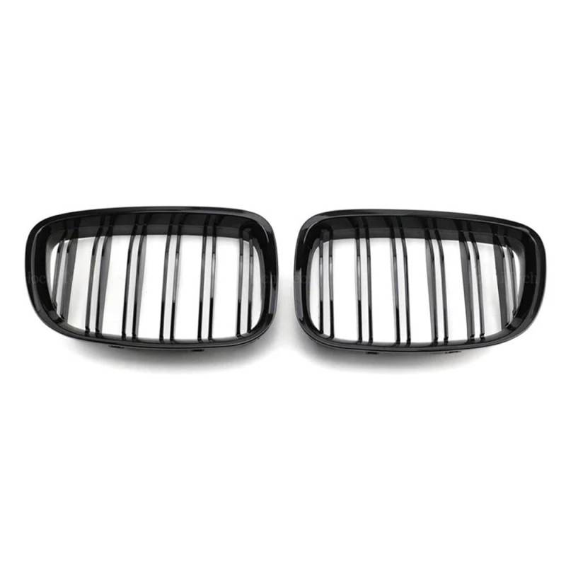 Auto Front Nieren Kühlergrill 1 Paar glänzend Schwarze Auto-Frontstoßstange Nierengrill für 5er GT F07 2010–2015, Auto-Styling-Zubehör von YQZGRD