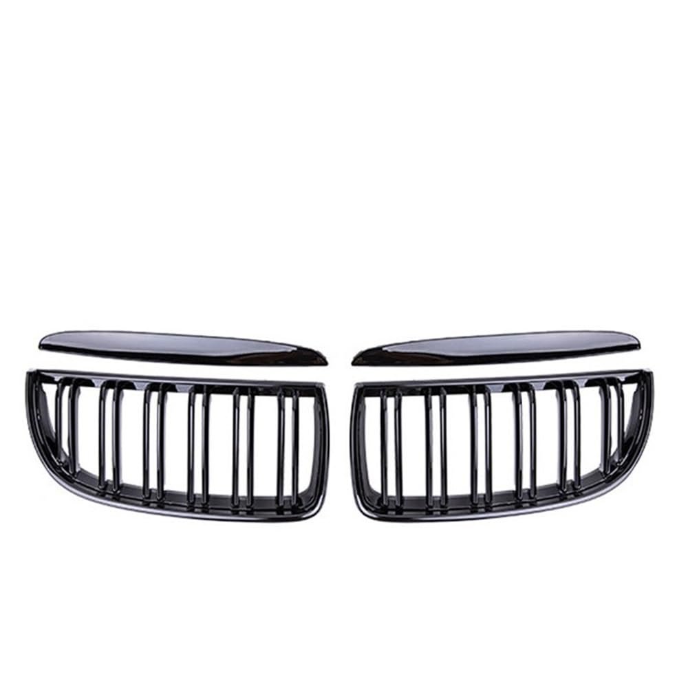 Auto Front Nieren Kühlergrill 2PCS Front Niere Grille Haube Grills Für E90 323I 328I 335I 330I 325I 3-Serie 2005-2008 doppel Linie St Auto von YQZGRD