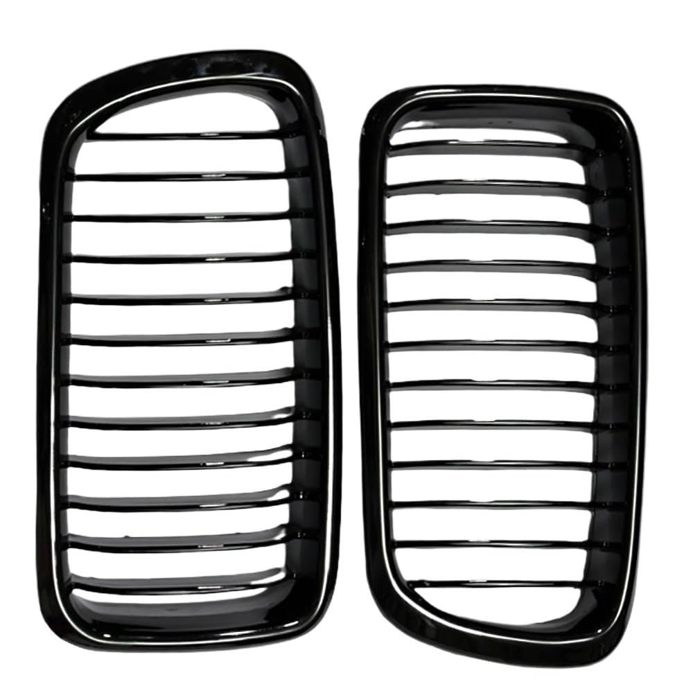 Auto Front Nieren Kühlergrill 2Pcs Auto Front Stoßstange Nieren Grill Glanz/Matt Schwarz Für 7 Serie E38 1999 2000 2001 Auto ersatz von YQZGRD