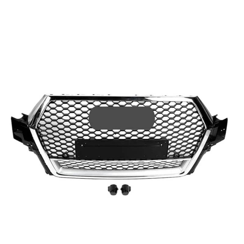 Auto Front Nieren Kühlergrill Auto Front Sport Haube Grill Für Q7 SQ7 Sline 2016 2017 2018 2019 2020 Auto Styling Zubehör von YQZGRD