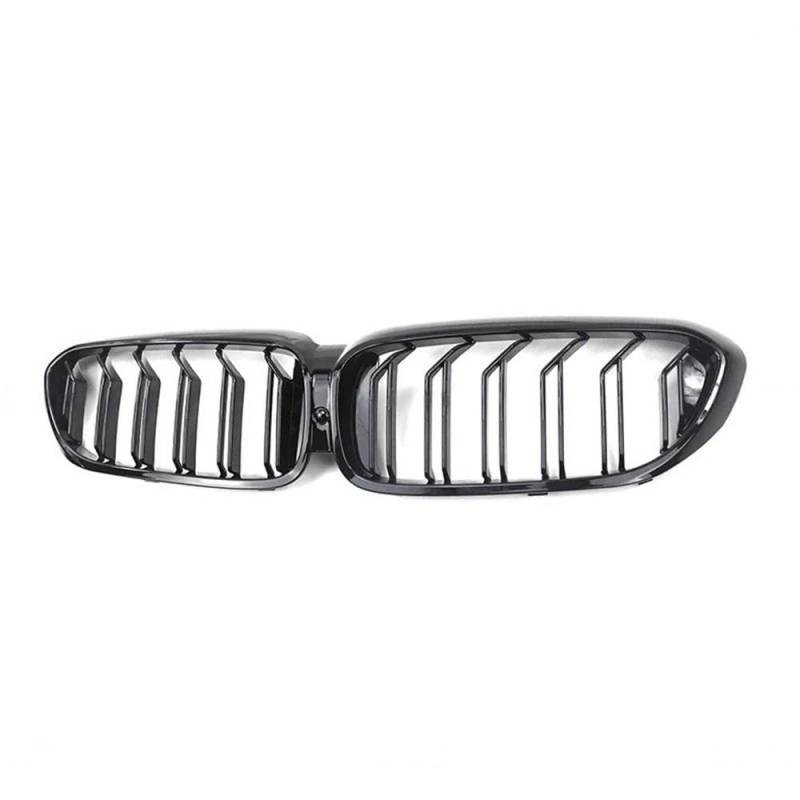 Auto Front Nieren Kühlergrill Auto Front Stoßstange Nieren Grill Haube Grille Doppel Lamellen Für 5 Serie G30 G31 G38 525I 530I 540I 550I 2016-2019 zubehör von YQZGRD