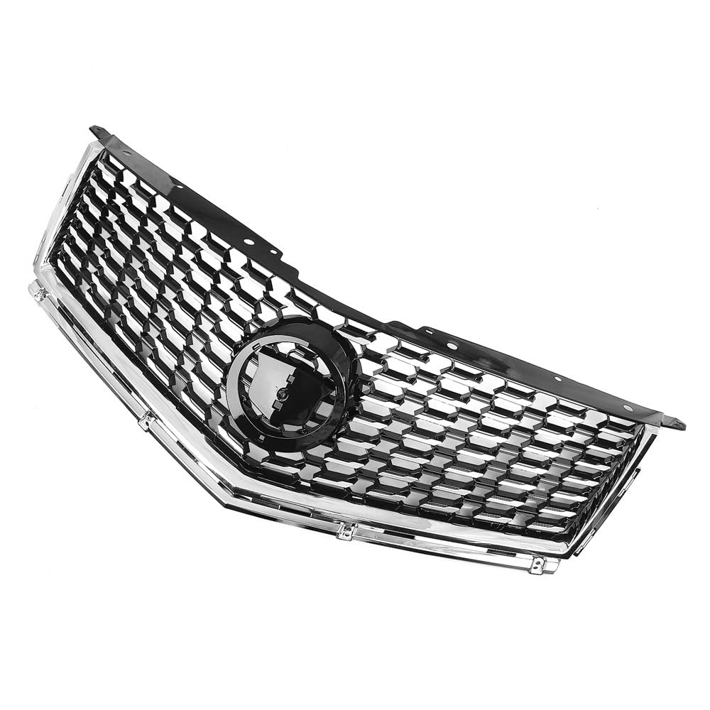 Auto Front Nieren Kühlergrill Auto-Frontgrill, obere Stoßstangenhaube, Mesh-Gitter-Grill für SRX 2010 2011 2012 2013 2014 2015 2016 von YQZGRD