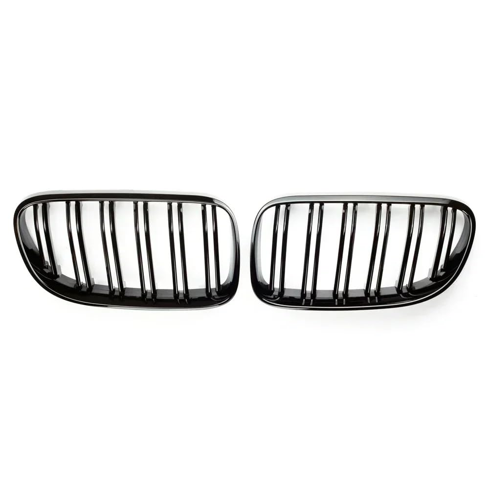 Auto Front Nieren Kühlergrill Auto-Frontniere für E92 E93 Facelift 316i 320d 320i 323i 325d 325i 2010–2013, glänzend schwarz, Sportgrill-Abdeckung von YQZGRD