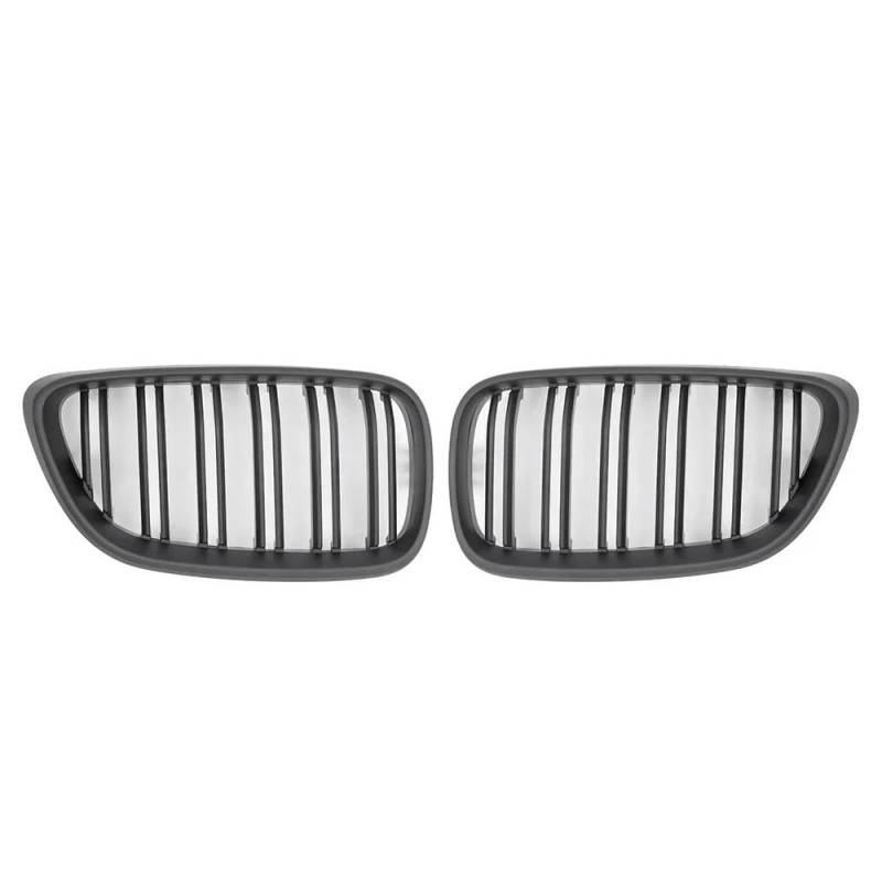 Auto Front Nieren Kühlergrill Auto-Frontnierengrill, glänzend schwarz, Dual-Line-Grills für 2er-Serie F22 F23 F87 M2 14–19, Kohlefaser-Zubehör von YQZGRD