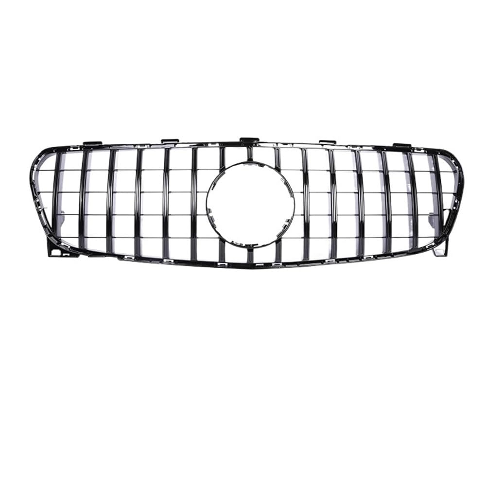 Auto Front Nieren Kühlergrill Auto-Frontstoßstangengrill für GLA-Klasse X156 GLA200 GLA250 2013–2019, GTR-Stil, Schwarz/Silber von YQZGRD