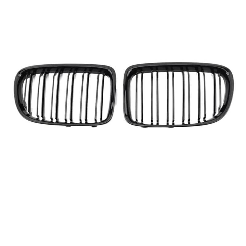 Auto Front Nieren Kühlergrill Auto-Nierengrill vorne, glänzend schwarz, für X1 E84 SDrive18i XDrive20i XDrive25i SUV 2009–2016, Auto-Tuning-Zubehör von YQZGRD