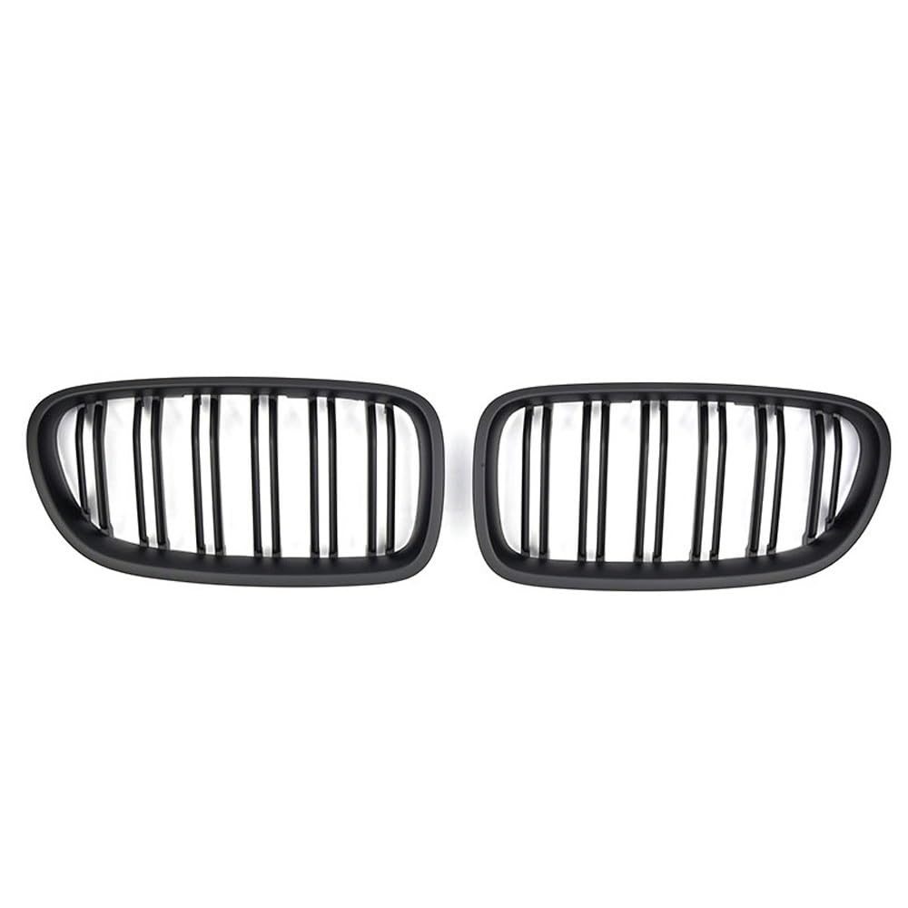 Auto Front Nieren Kühlergrill Auto glänzend schwarz Nierengrill Dual Lamellen für 5er F10 F11 F18 520d 530d 540i 2010–2017 Ersatzteil von YQZGRD